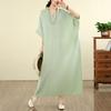 DIMANAF New 2026 Women Plus Size Summer Casual Sundress Long Dress Cotton Loose Oversize Maxi Beach Solid Elegant Lady Holiday