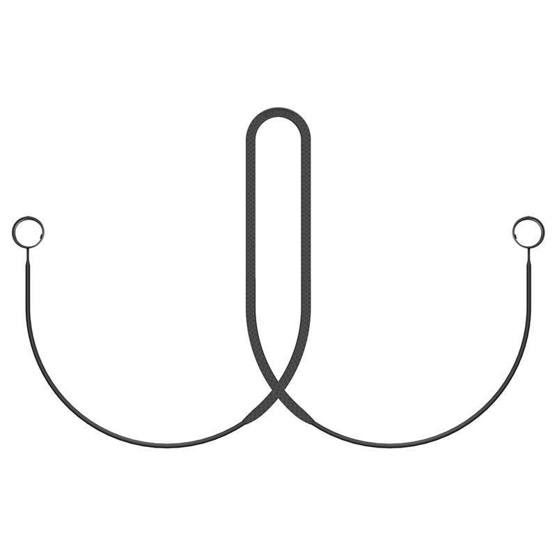 80cm Earphone Anti-lost Rope Hanging Neck Lanyard Elastic Cord String for LIVE 300 Wireelss Earbuds 1 чёрный