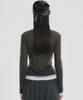 Nigaennikol Double Layered Long Sleeve Top_Charcoal