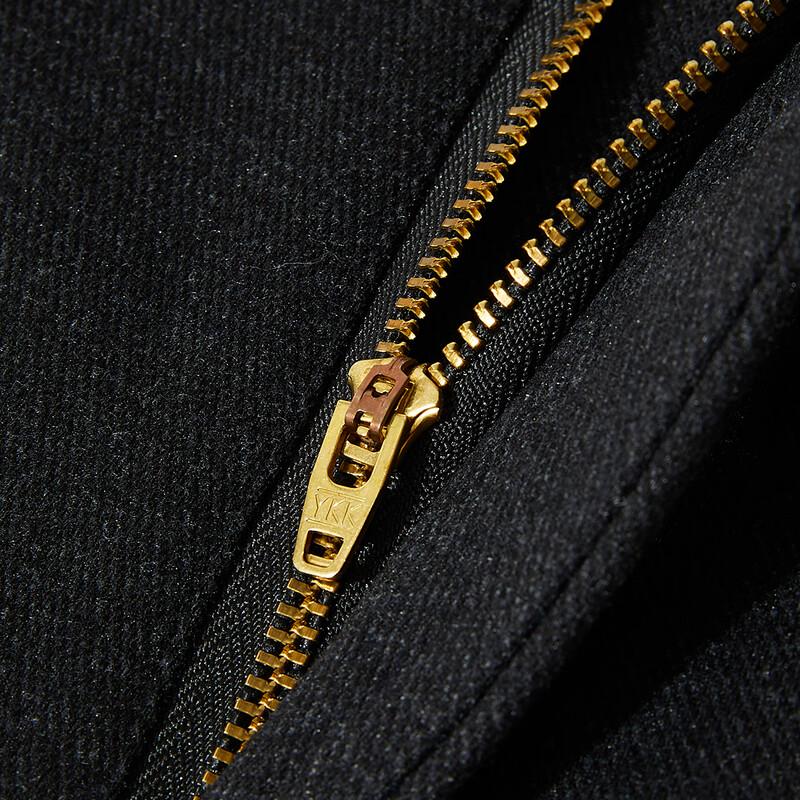 JOW Men's Wool Blend Business Casual Straight-Leg Trousers