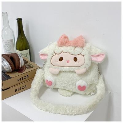 Autumn New Shoulder Bag Plush Bag Fashionable Lamb Versatile Small Fresh Attendance Cute Attendance Oblique Span Bag
