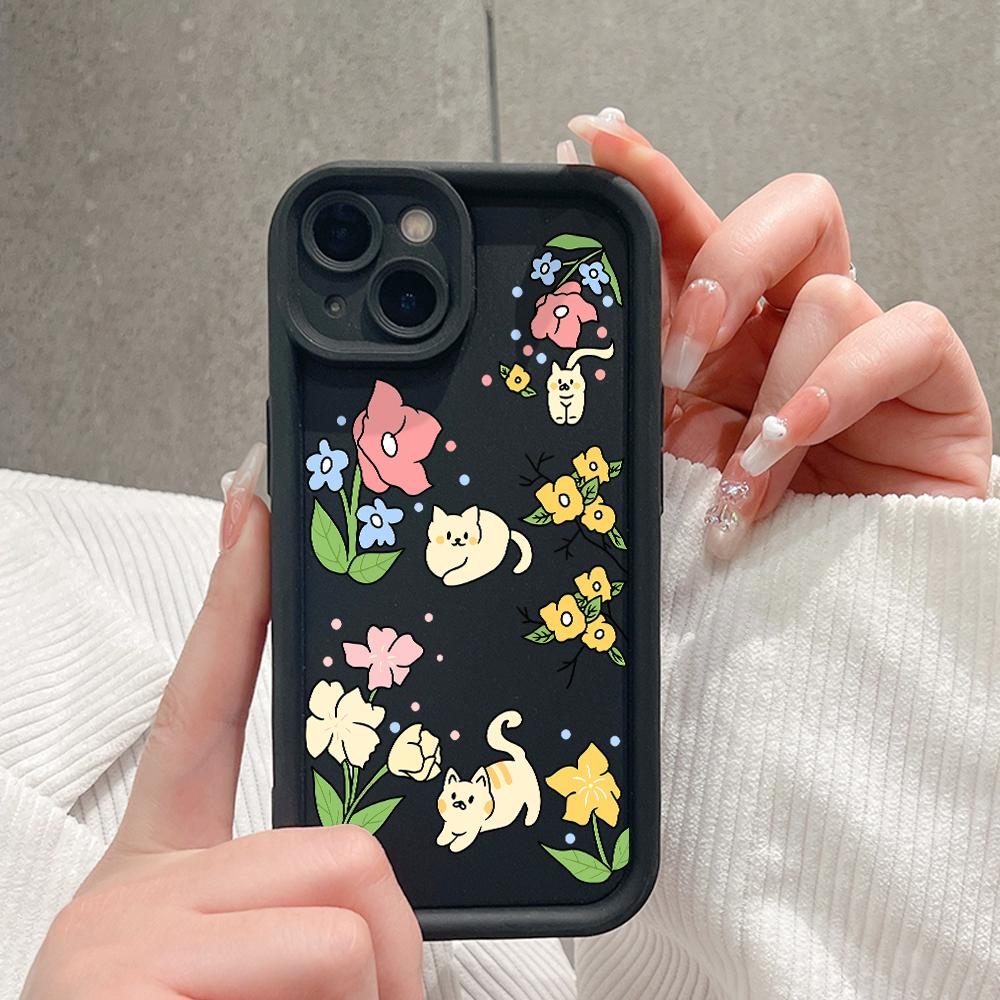 Soft Silicone Phone Casing Full Cover Camera Shockproof Protection Case for iPhone Huawei Honor Samsung Xiaomi Redmi OPPO Realme Vivo Infinix Tecno