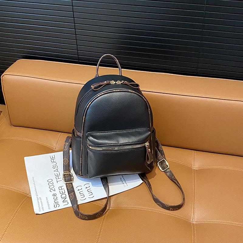 Backpack Women's Autumn New Fashion Mini Small School Bag Casual Texture Student Travel Backpack