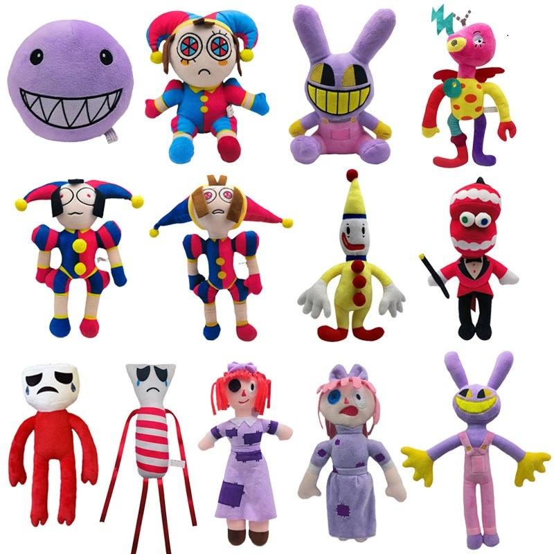 The Amazing Digital Circus Plush Clown Ragatha Pomni Cartoon Jax Doll Joker Plush Soft Stuffed Sofa Decorate Christmas Gifts