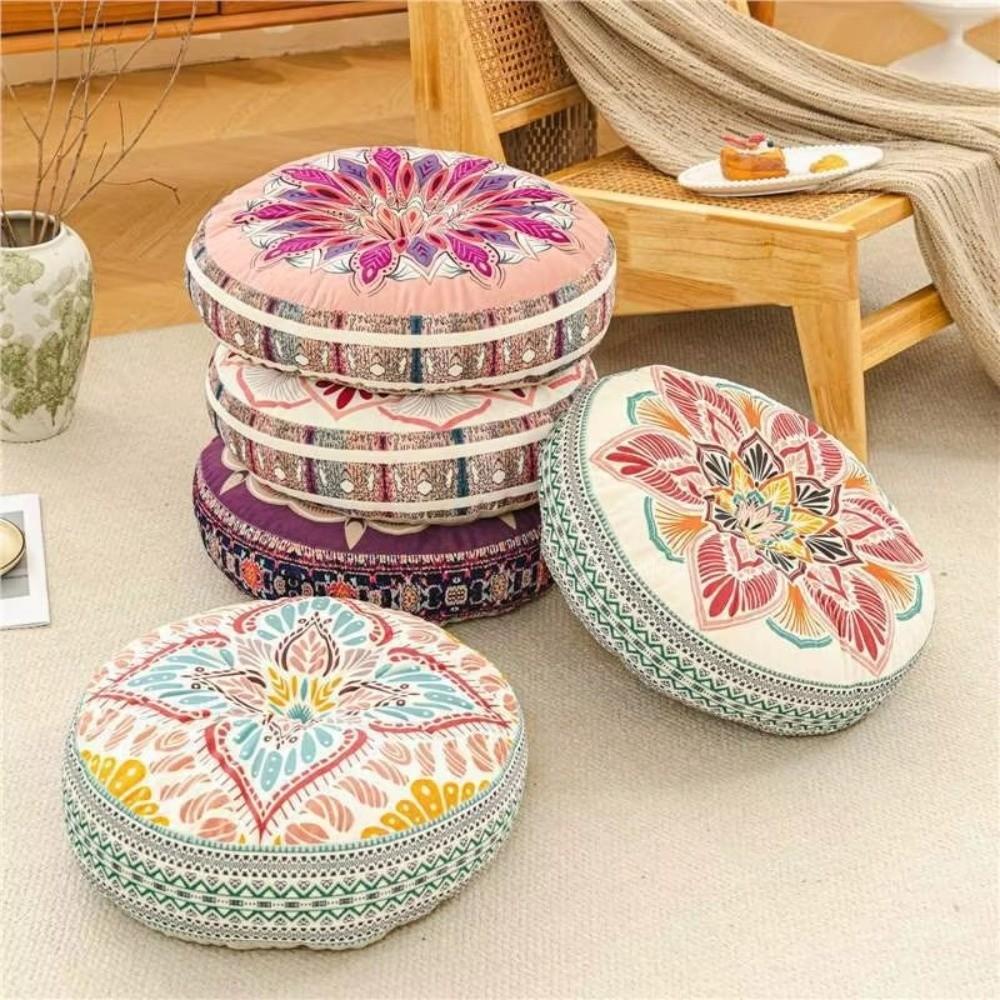 Thickened Round Tatami Cushion 45x45x8cm Futon Seat Cushion  For Living Room Sofa Tatami