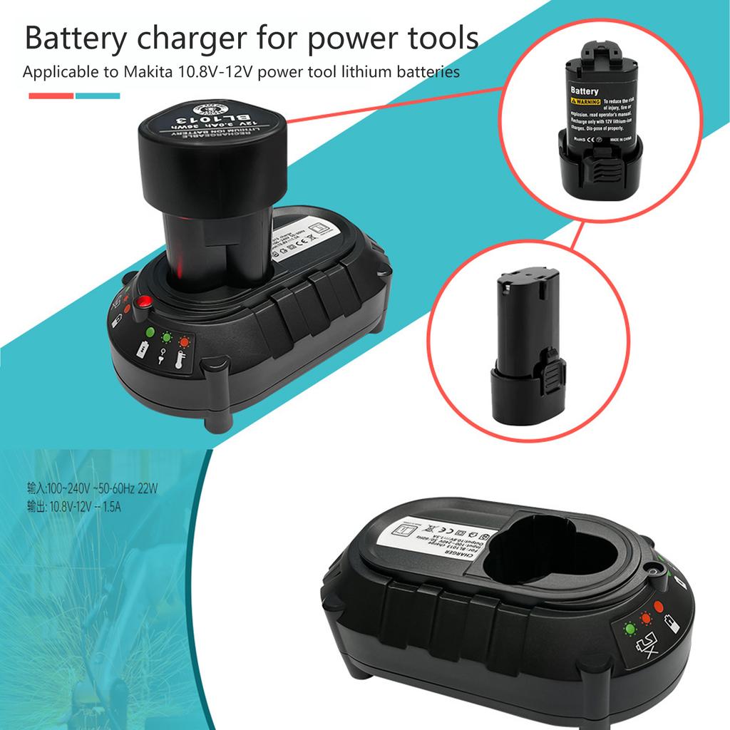 Fit For Makita BL1013 DC10WA 10.8V Fast Battery Charger Li-ion Battery New