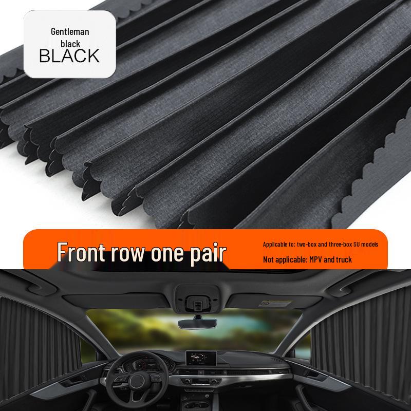 Magnetic Retractable Car Window Sunshade Curtain