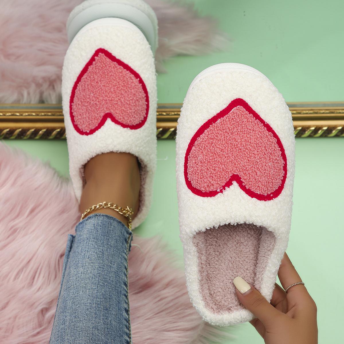 

Модные женские зимние теплые домашние пушистые тапочки с милым рисунком для лица, плюшевые домашние тапочки для женщин, для спальни, на плоской подошве, нескользящие хлопковые тапочки 36-37(fit 35-36)