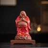Chinese Zen Purple Clay Fortune Big Belly Maitreya Buddha Smiling Living Room Office Porch Desktop FENG SHUI Statue Decoration