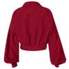 Damen-Cordjacke mit Reverskragen und Ärmeln, einreihiger Freizeitmantel für den Herbst
