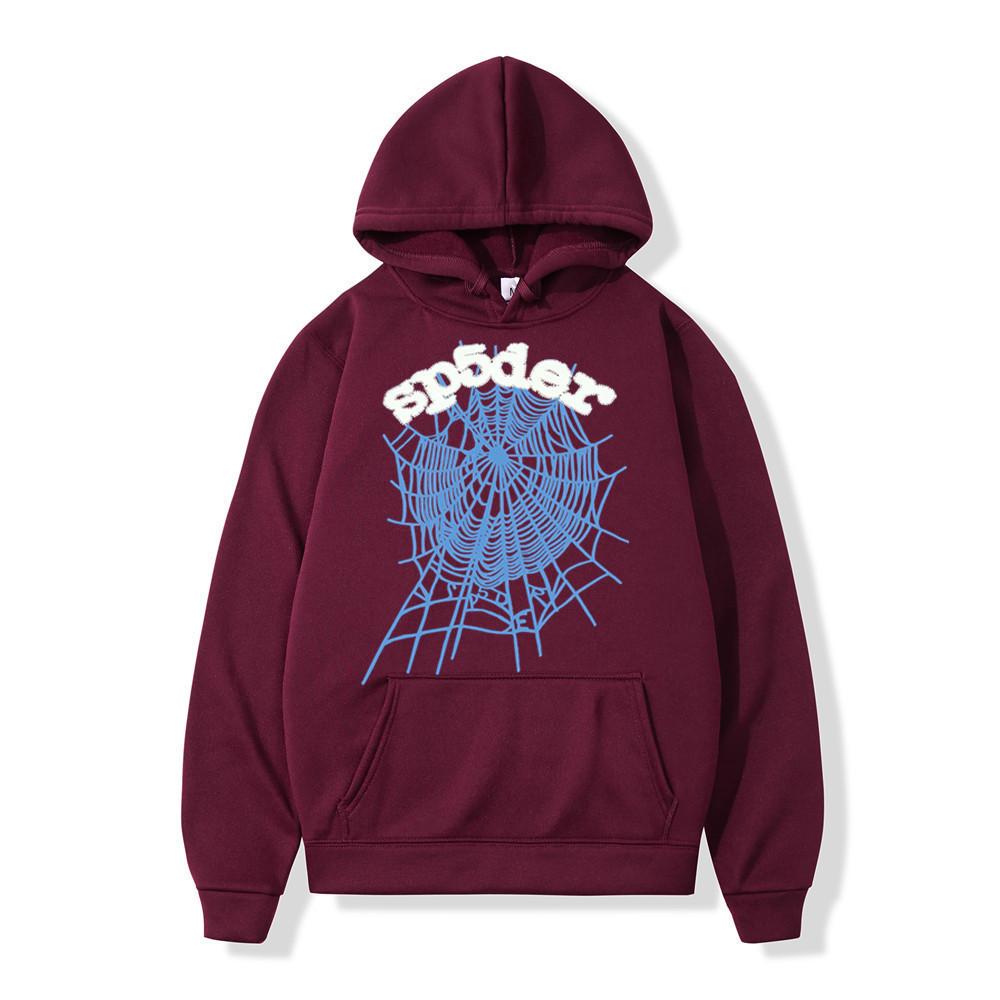 Trendy European Spider Web Print Hoodie for Couples - Unisex Hip Hop Sweatshirt