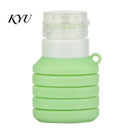 Leak Proof Travel Containers 50/110ML Collapsible Silicone Bottle for Toiletries, Leak-proof Bottles Size Container, Foldable Refillable Shampoo