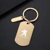 New Laser Metal Motorcycle Keychain Keyring pendant For Peugeot 208 3008 407 307 206 301 408 5008 308 2008 207 508 AccessoriesL