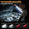 High Lumen Rechargeable LED Work Light Magnetic Flashlight with Swivel Base 360°Hook Waterproof for Car Repair Camping Emergency
