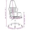 Gaming Chair In Black and Gold Synthetic Leather