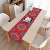 2 Stück Lange Leinen Feiertags Dekorative Tischdecke Staubtuch Platzset