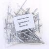 50Pcs Round Head Trifold Rivet Aluminum Alloy Blind Rivets Assortment Kit For Wood Plastic Metal Car Diy Repaired Fasteners