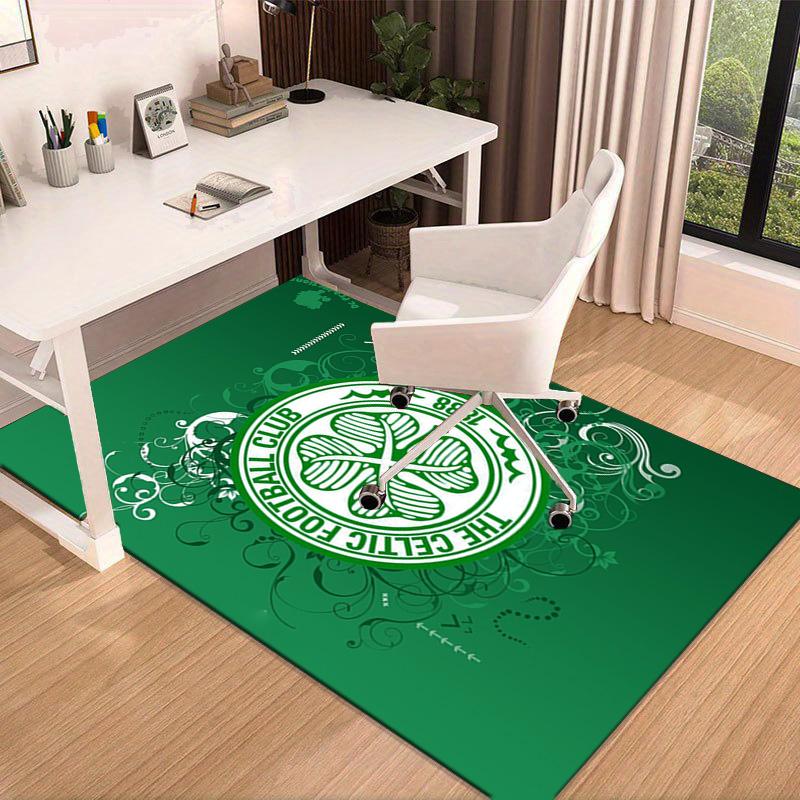 Cel-tic Football Club Crest Printed Area Rug for Office, Chair Rug, Decorative Carpet Floor Mat, Large Size Fan gifts Christmas gifts