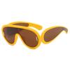 Big Frame One-Piece Sunglasses Sunglasses Futuristic Punk Hip Hop Outdoor Sunglasses