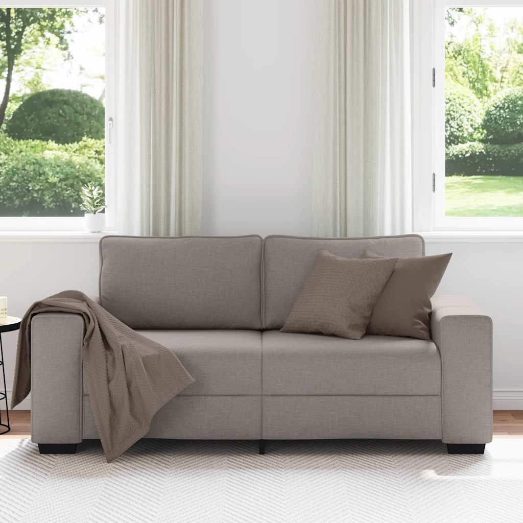 2 Seater Sofa Taupe 180 x 77 x 82 cm Fabric