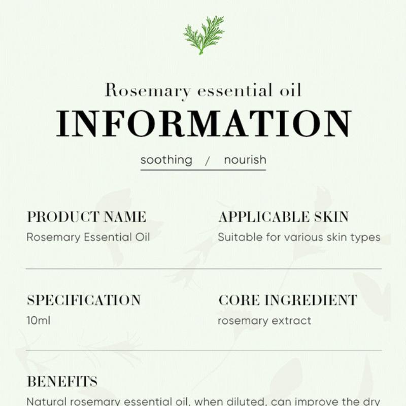 Botanický esenciální olej SADOER Růže Levandule Rozmarýn Hydratační Masážní Esenciální Olej