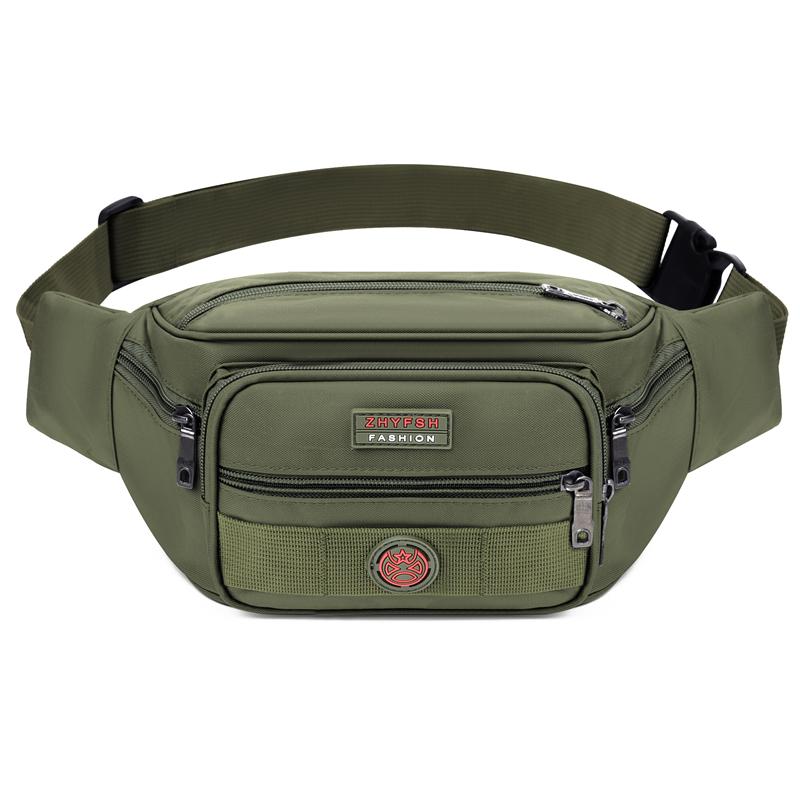 Unisex Multifunctional Waist Bag Large Capacity Waterproof Oxford Business Pack Trendy Crossbody Chest Bag for Travel Work