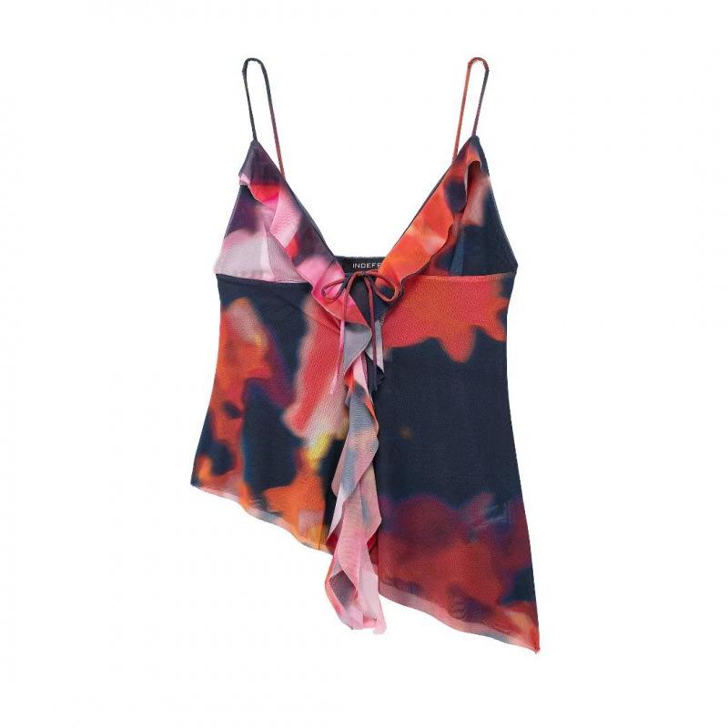 

Summer Street Fashion Women’s Silk Screen Print Camisole S
