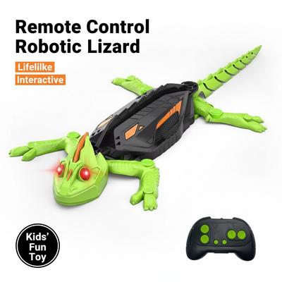 Wall Climbing Remote Control Lizard Gecko Cockroach Toy Electric Suction Simulation Animal Car For Kids Boys Girls Easy Operate