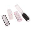 Mini Hair Brush Folding Massage Comb Head Massage Anti-Static Portable Travel Hair Brush Girl Hair Combs With Mirror