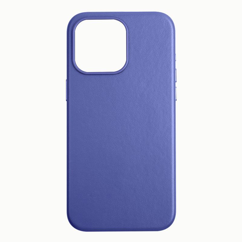 Applicable To IPhone16Pro Official Leather Mobile Phone Case Apple 15 Strong Magnetic Suction 14promax Protective Case 13