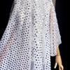 9MM Sequin Fabric Flash Perspective Performance Dance Dress Wedding Background Stage Decoration Designer Fabric 100x130cm