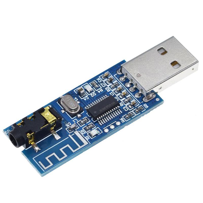 XH-M226 USB Bluetooth 4.0 Audio Receiver Module Wireless Audio Adapter with Built-in Decoder & Amplifier 3.5mm Output LED Indicator Plug and Play