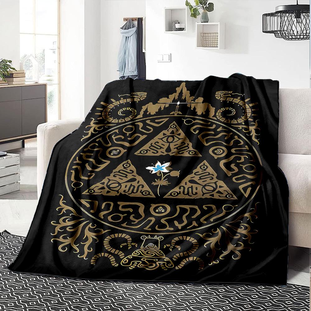 1pc Fantasy Landscape Adventure flannel Blanket for Super Soft Cute Comfort Blanket for Travel Bedding Couch Sofa Blanket Y82555