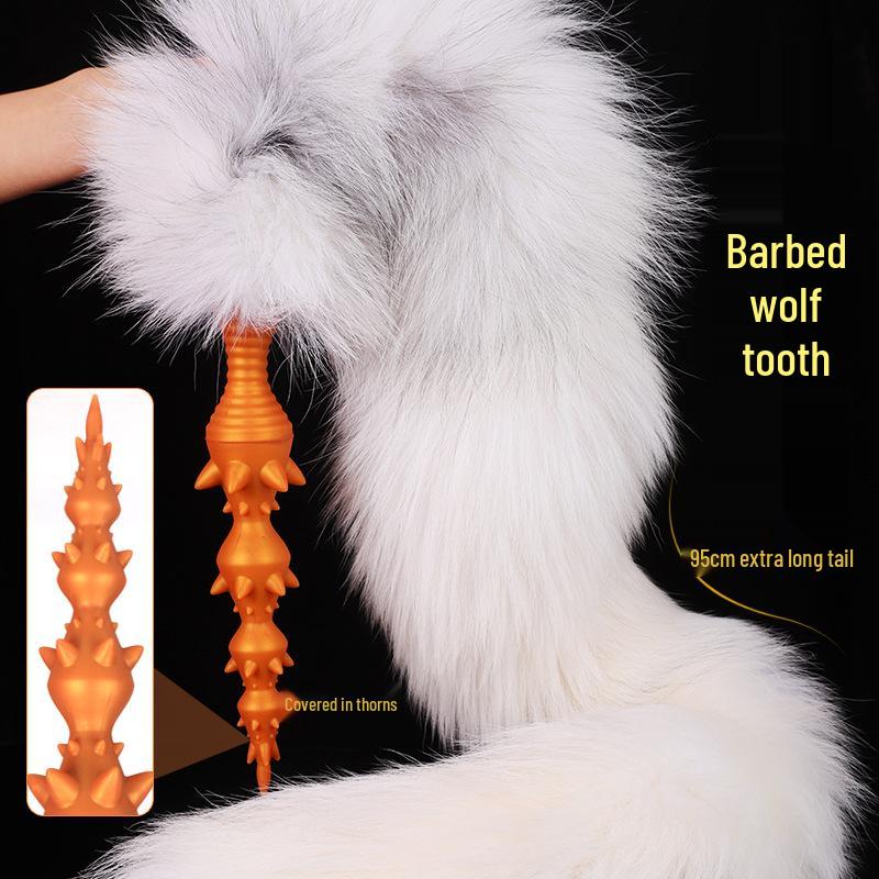 Wolf Tooth Long Tail Soft Anal Plug for Men & Women - Cosplay Role-playing Adult Stimulation