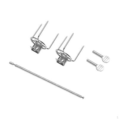 Chicken Skewers Holder with Rotating Fork for Roasting