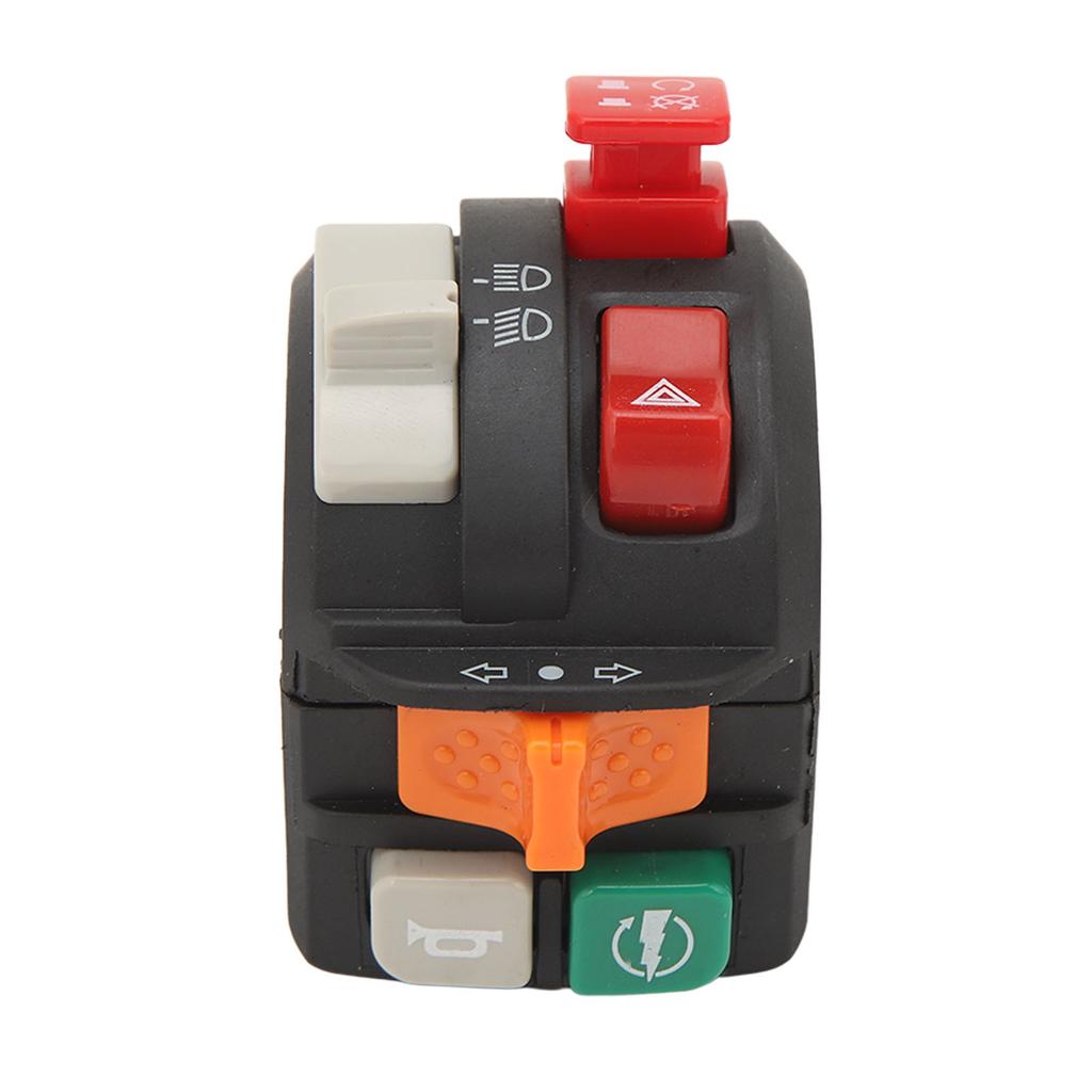 Motorcycle Handlebar Switch 7 8in 22mm 7 Function Motorcycle Headlight Horn Control Switch for ATV