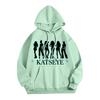 Unisex Lightweight Long-Sleeve Printed Hooded Pullover Sweatshirt