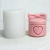 Heart Box Shaped Candle Making Molds Valentine's Day Candle Mold Handmade Soap Moulds Silicone Material for Hand-Making