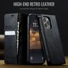 For iPhone 13 Pro Max 6.7 inch Case CASEME 033 Series RFID Blocking Wallet Stand Calf Texture Leather Phone Cover
