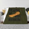 Separador de Tijolos Oliva Todos os Tamanhos Cobertor com Capa Macia Decoração de Casa Roupa de Cama Separador de Tijolos Brinquedo Engraçado de Piada Militar