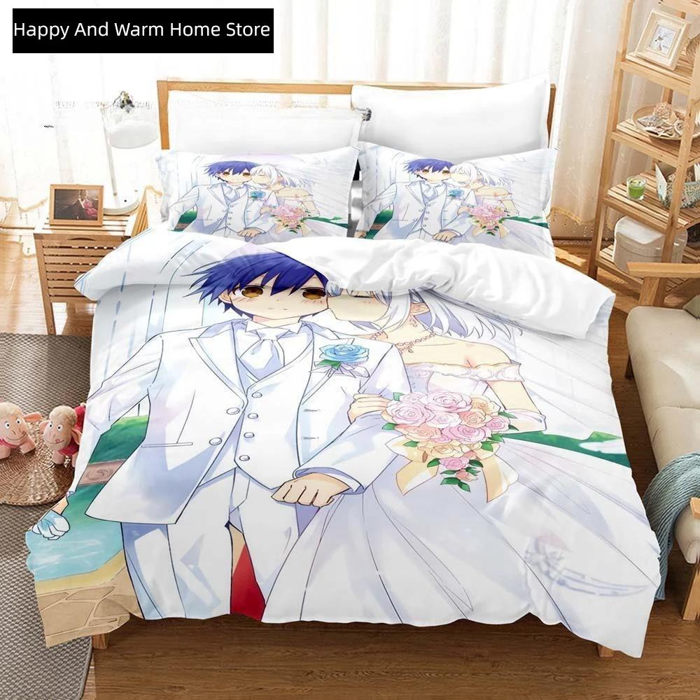 

3D Anime Kawaii Girls Date A Live Iv Bedding Set Single Twin Full Queen King Size Bed Set Adult Boys Bedroom Duvetcover Sets EU Single(135*200cm)3pcs
