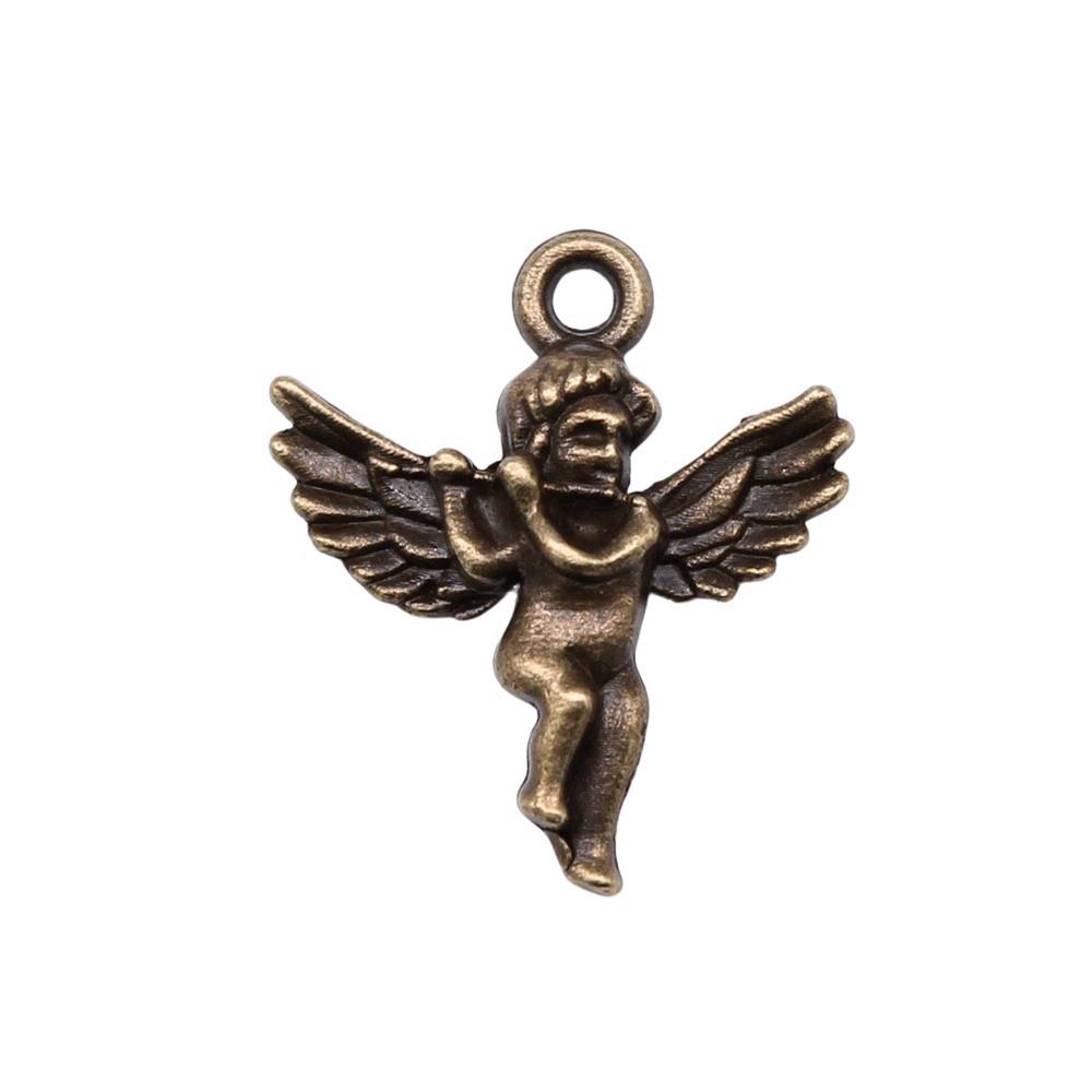 Angel Charms Alloy Fairy Pendants For Religious Holiday Jewelry Making