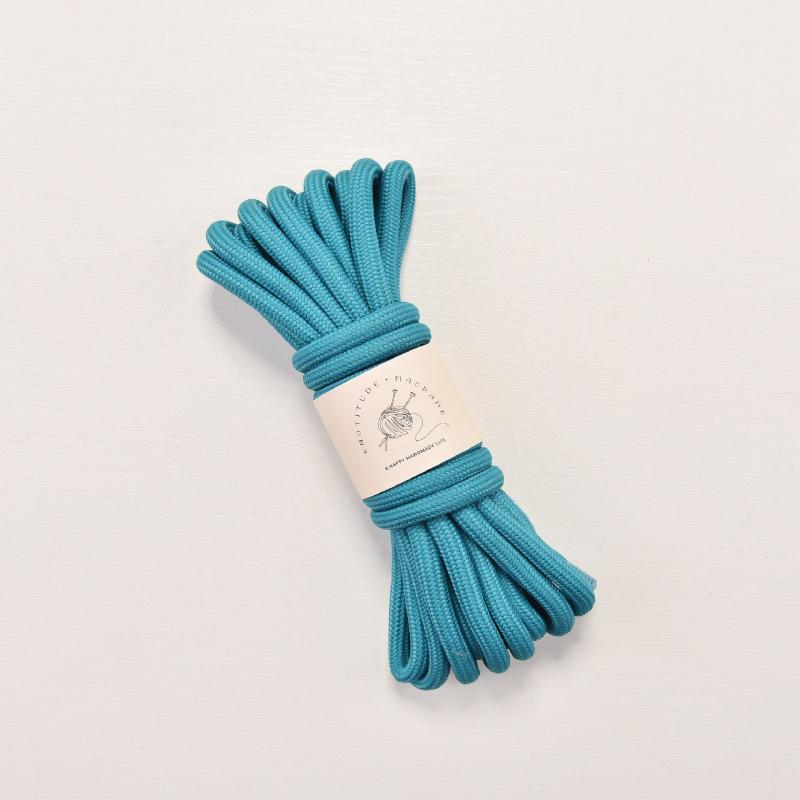 8mm Polyester Core Rope 5m Colorful Braided Cord for Pet Leash Making Rope Crochet Bag Strap Handmade Craft Clothing Accessories