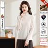 Hengyuanxiang Women's Pure Wool High Neck Oversized Sweater Pullover