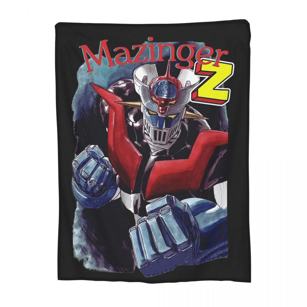 Mazinger Z Mad Robot Grendizer Anime Manga Blanket Soft Warm Flannel Throw Blanket Cover for Bed Picnic Travel Home Couch