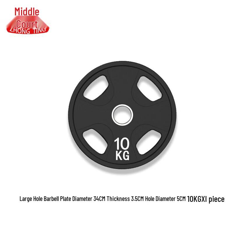 Commercial Olympic Rubber Hand-Grip Barbell Plate