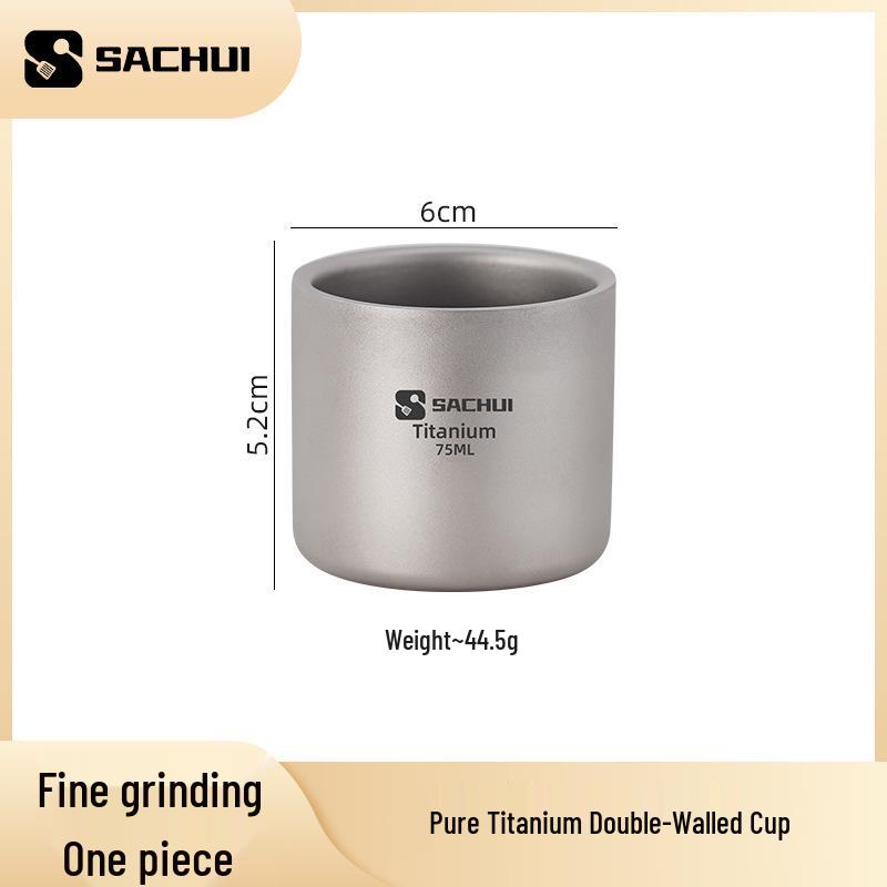 

Сверхлегкая двухслойная титановая кружка для кемпинга и офиса