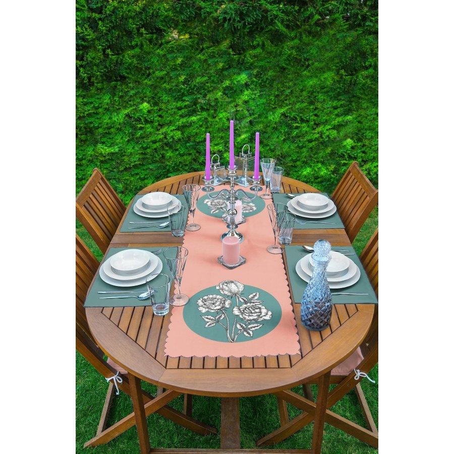 Runner and Placemat Set 5 Pieces / Placemat Table Mat Dining Table Mat Coaster