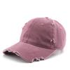 Herren Basecap Trendige Persönlichkeit Gewaschen Ausgefranste Mütze für Damen Outdoor Sonnenschutzmütze