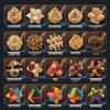 Colorful Wooden Kongming & Luban Lock Puzzle - Fun Brain-Teasing Disentanglement Challenge